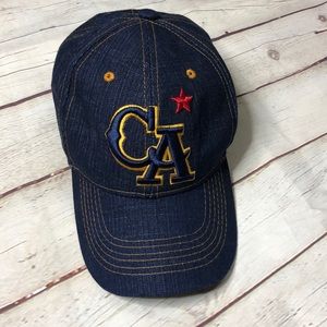 California dark blue jean baseball cap
